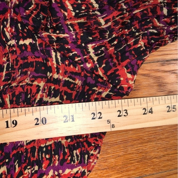 NY Collection Xl blouse red black lightweight - Picture 4 of 6